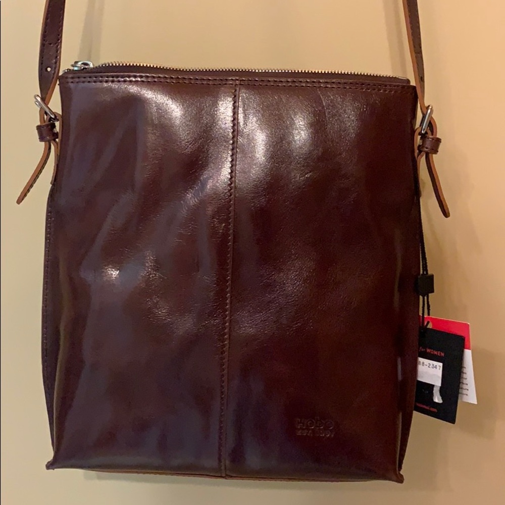 Hobo crossbody leather purse